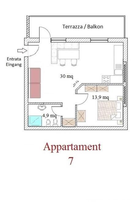 Residence Kramhuter Sexten Cameră foto
